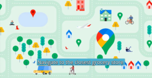 Navigate to the closest grocery store